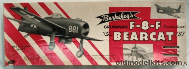 Berkeley Grumman F8F Bearcat Flying Model Airplane Kit, 5-7 595 plastic model kit